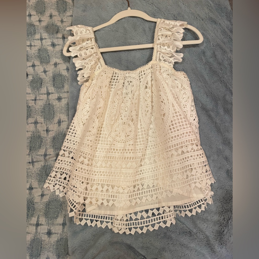 White lace blouse